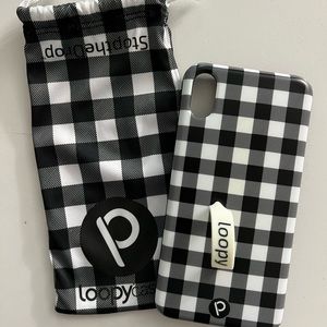 iPhone 6.5” original Loopy Case Buffalo Plaid - Righty
